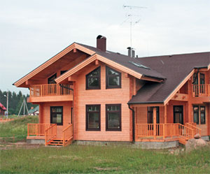 Современные деревянные дома из клееного бруса