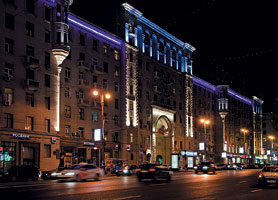 Подсветка в историческом центре Москвы
