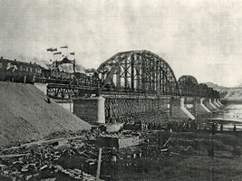 Финальная стадия строительства моста