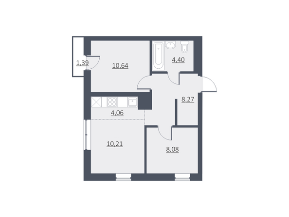 Планировка двухкомнатной квартиры 46 кв.м