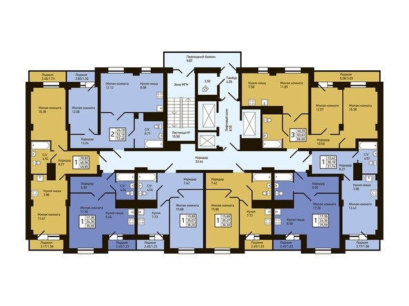 План типового этажа