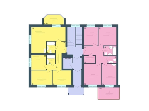 План 1 этаж 1 подъезд этажа