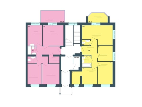 План 1 этаж 3 подъезд этажа