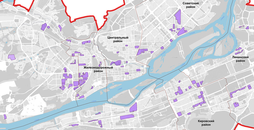 территории реновации в Красноярске