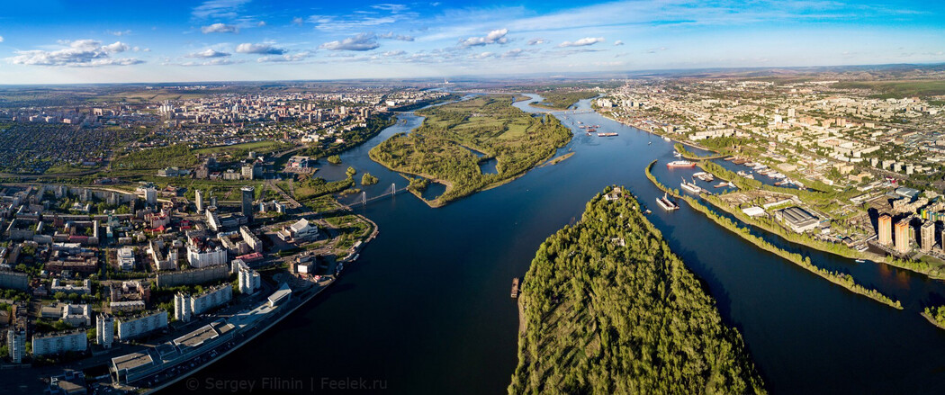 Фото Красноярска с высоты
