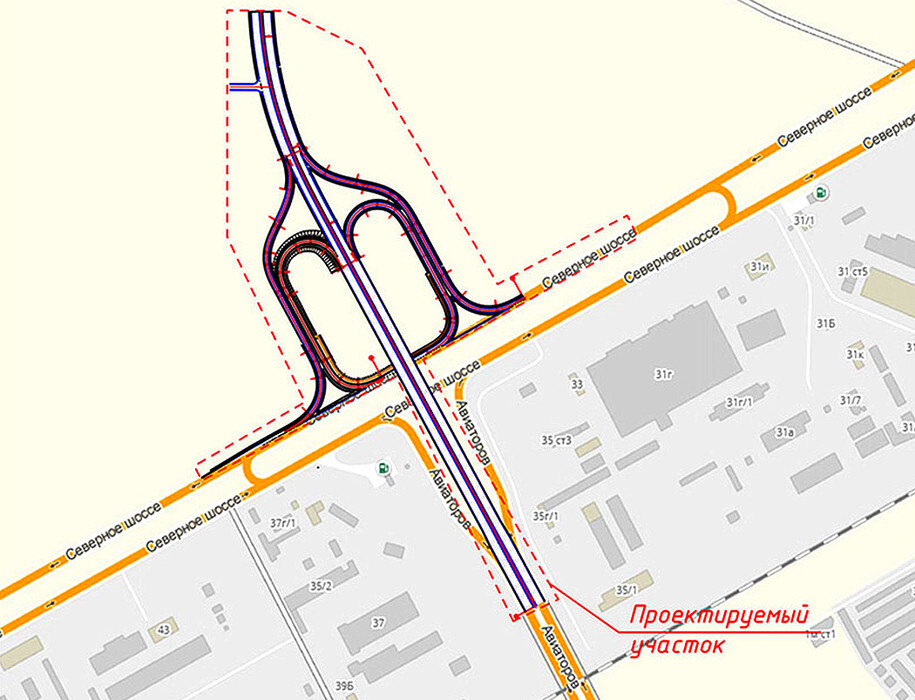 строительство переезда через Северное шоссе