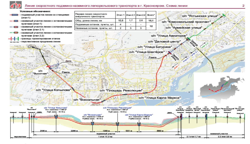 схема метро Красноярск
