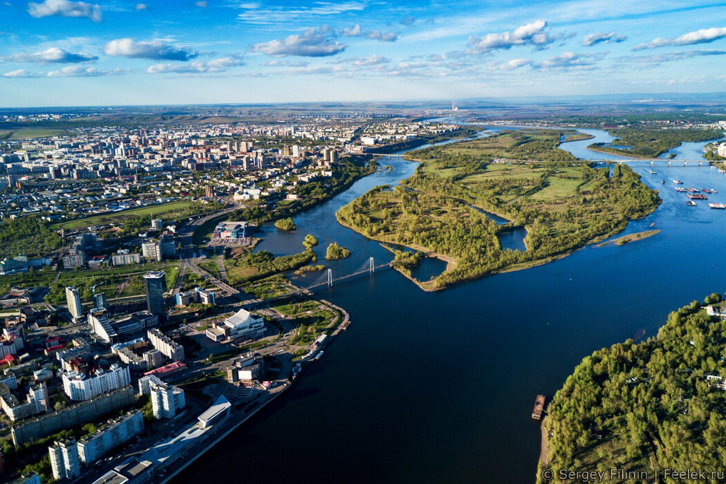 Фото Красноярска с высоты