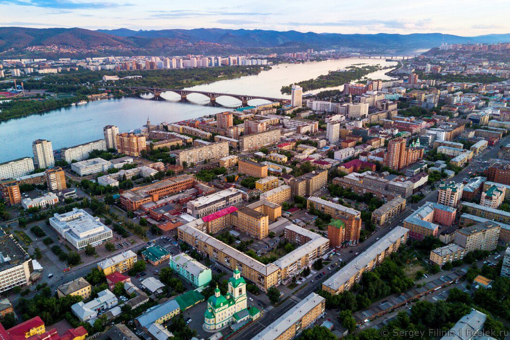 Фото Красноярска с высоты