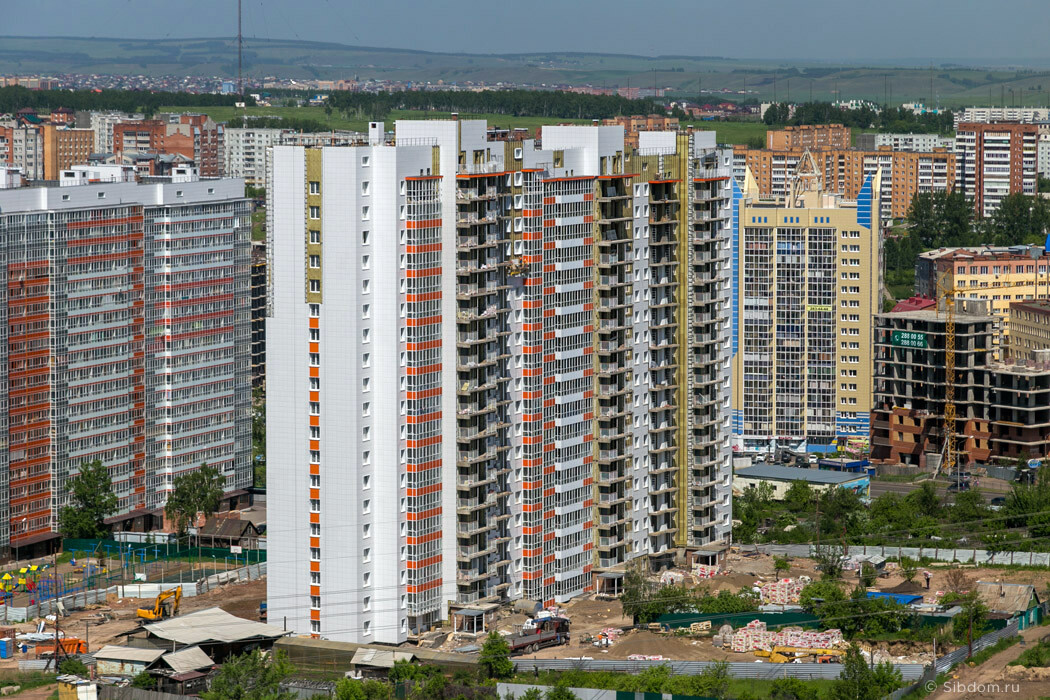 объемы строительства жилья в Красноярске