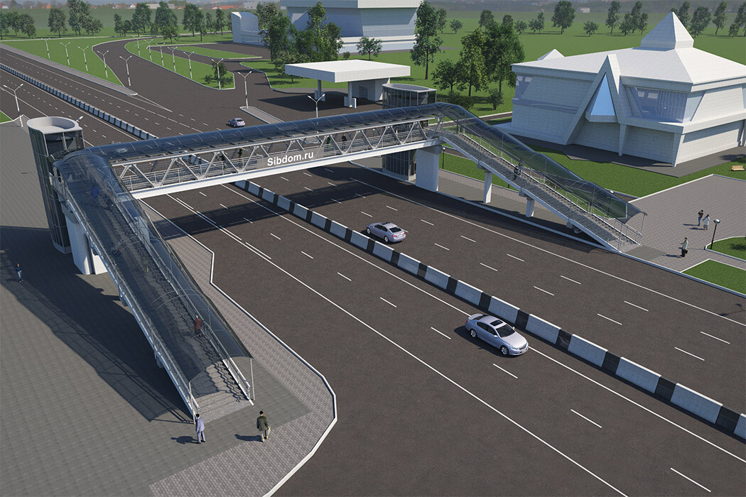 Строительство пешеходного моста