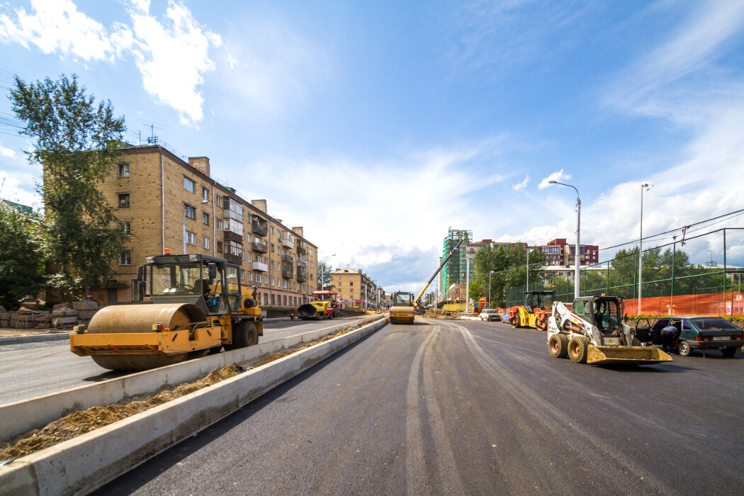 Дорожное строительство в Красноярске