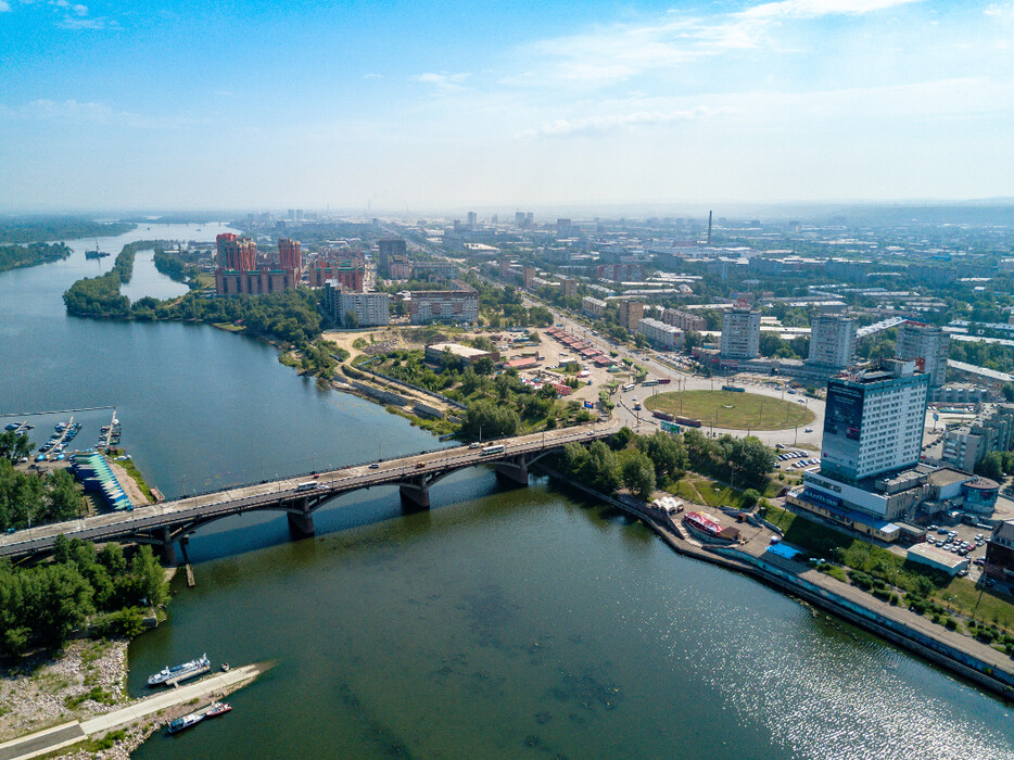 строительство на Предмостной площади Красноярск