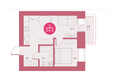 Арбан Smart (Смарт) на Шахтеров, дом 1: Планировка двухкомнатной квартиры 34,4 кв.м