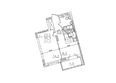Золотая нива, дом 1: Планировка двухкомнатной квартиры 35,3 кв.м