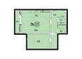 Эволюция, 1 очередь, б/с 2-7, 2-8: Планировка двухкомнатной квартиры 60,33 кв.м