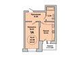 Приозерный, дом 702, серия life: Планировка 1-комн 44,89 м²