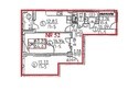 Овражный, дом 2: Планировка двухкомнатной квартиры 64,67 кв.м
