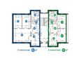 Пригородный простор 2.0, квартал Сегаловича: Планировка 2,3-комнатной квартиры на 1 и 2 этажах