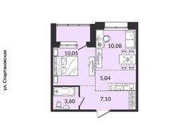 Продается 2-комнатная квартира ЖК Источник, дом 2, 39.05  м², 6339329 рублей