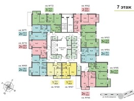 Продается 2-комнатная квартира ЖК Планета, корпус 2, 51.8  м², 7295414 рублей