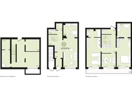 Продается 3-комнатная квартира ЖК Авиатор, урбан-вилла 3, 197.84  м², 15500000 рублей