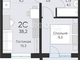 Продается 1-комнатная квартира ЖК Свои люди, 36.4  м², 3530000 рублей
