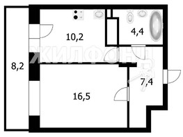 Продается 1-комнатная квартира ЖК Покровский, блок-секция  3, 4, 5, 39.3  м², 5500000 рублей