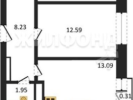 Продается 2-комнатная квартира ЖК Расцветай на Красном, дом 9, 61.25  м², 11650000 рублей