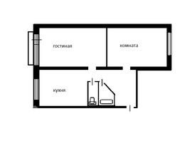 Продается 2-комнатная квартира Клюева ул, 48.5  м², 5000000 рублей