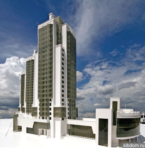 Комплекс из трех высотных жилых зданий со встроенно-пристроенными помещениями