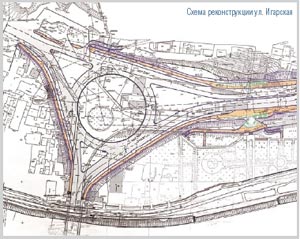Схема реконструкции ул. Игарской
