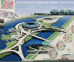 Проект футбольного стадиона в Нижнем Новгороде (М. Николаева, Мос. гос. ун-т по землеустройству)