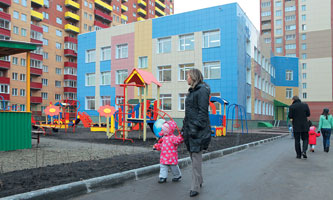 Новый корпус детсада № 373 в Дзержинском районе Новосибирска