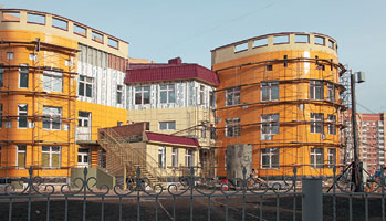 Завершается отделка нового задния детсада в шестов микрорайоне "Иннокентьевского" в Красноярске