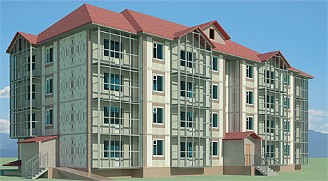Такие малоэтажные многоквартирные дома "Культбытстрой" планирует строить в жилом районе "Аркадьевский"