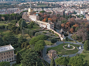 Парковая зона в центре Рима