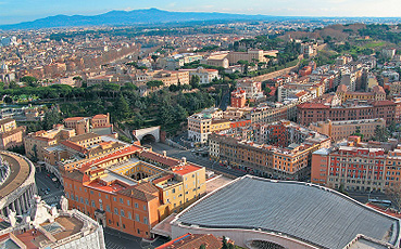 Вид на римские улицы с собора Святого Павла