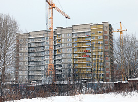 Квартал цельномонолитных жилых домов в Свердловском районе