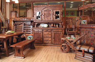  Ротанговая мебель из коллекции «Иван да Марья». Коллекция выполнена в деревенском старорусском стиле. 