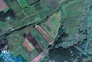 Вид со спутников участка,переданного Красноярскому краю под застройку (GoogleMaps)